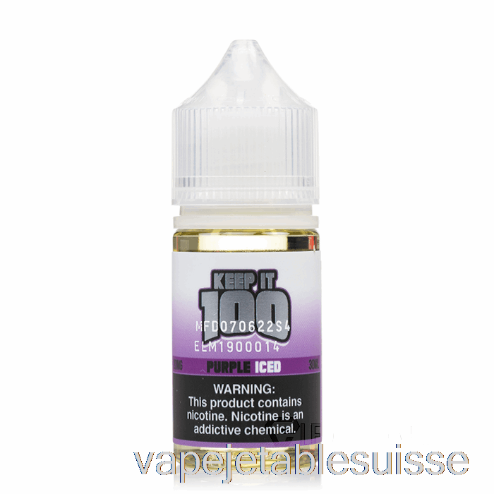 Vape Suisse Violet Glacé - Gardez-le 100 Sels - 30ml 50mg